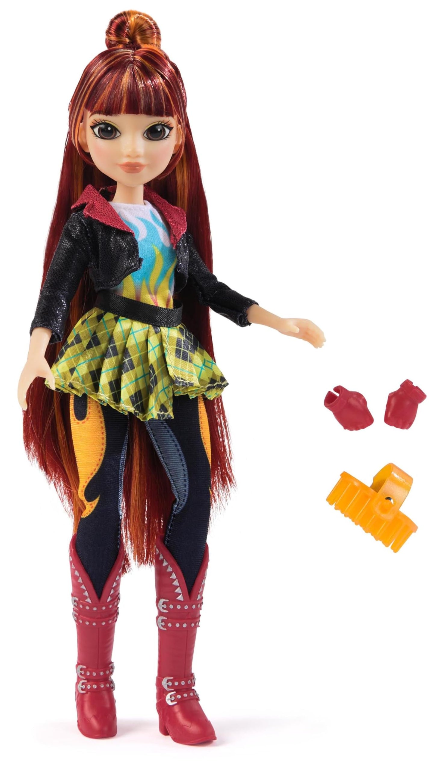Unicorn Academy Dress Up Doll Valentina - the original doll from the popular Netflix series, 24 cm tall and comes with 5 accessories for imaginative role-play, for children aged 4 and up.