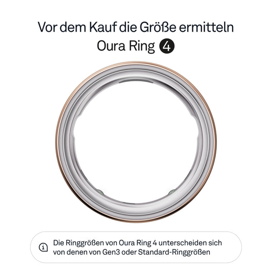 Oura Ring 4 - Rose Gold - Size 5 - Smart Ring | Measure first with Oura Ring 4 Sizing Kit | Sleep Tracking Wearable - Heart Rate - Fitness Tracker - Up to 8 days battery life