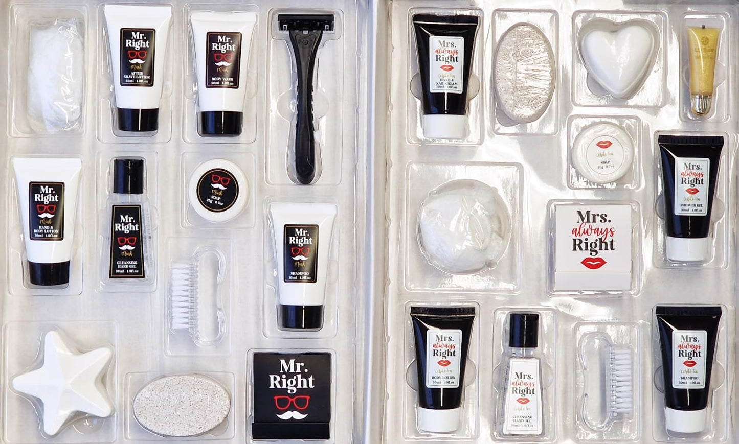 Mr & Mrs Right - Advent calendar for couples 2024 - Body care for her & him - Christmas calendar for men & women