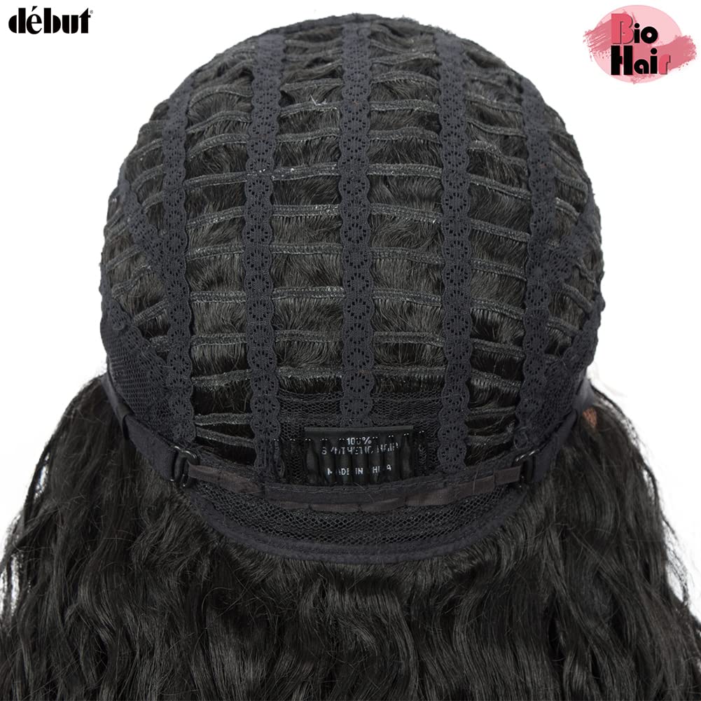 DEBUT Lace Front Wig Long Curly Wig for Women 76 cm 263g Synthetic Hair Side HD Lace Front 150% Density(76 cm,1B)