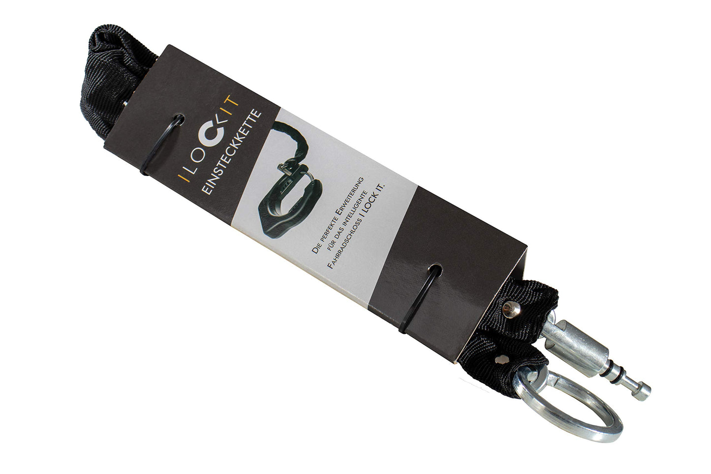I LOCK IT frame lock for your bike with an insert chain and bag.