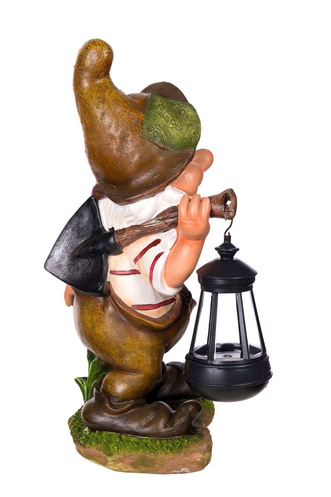 Birendy figure, dwarf, garden gnome with solar lamp NF11021-2D 37 cm