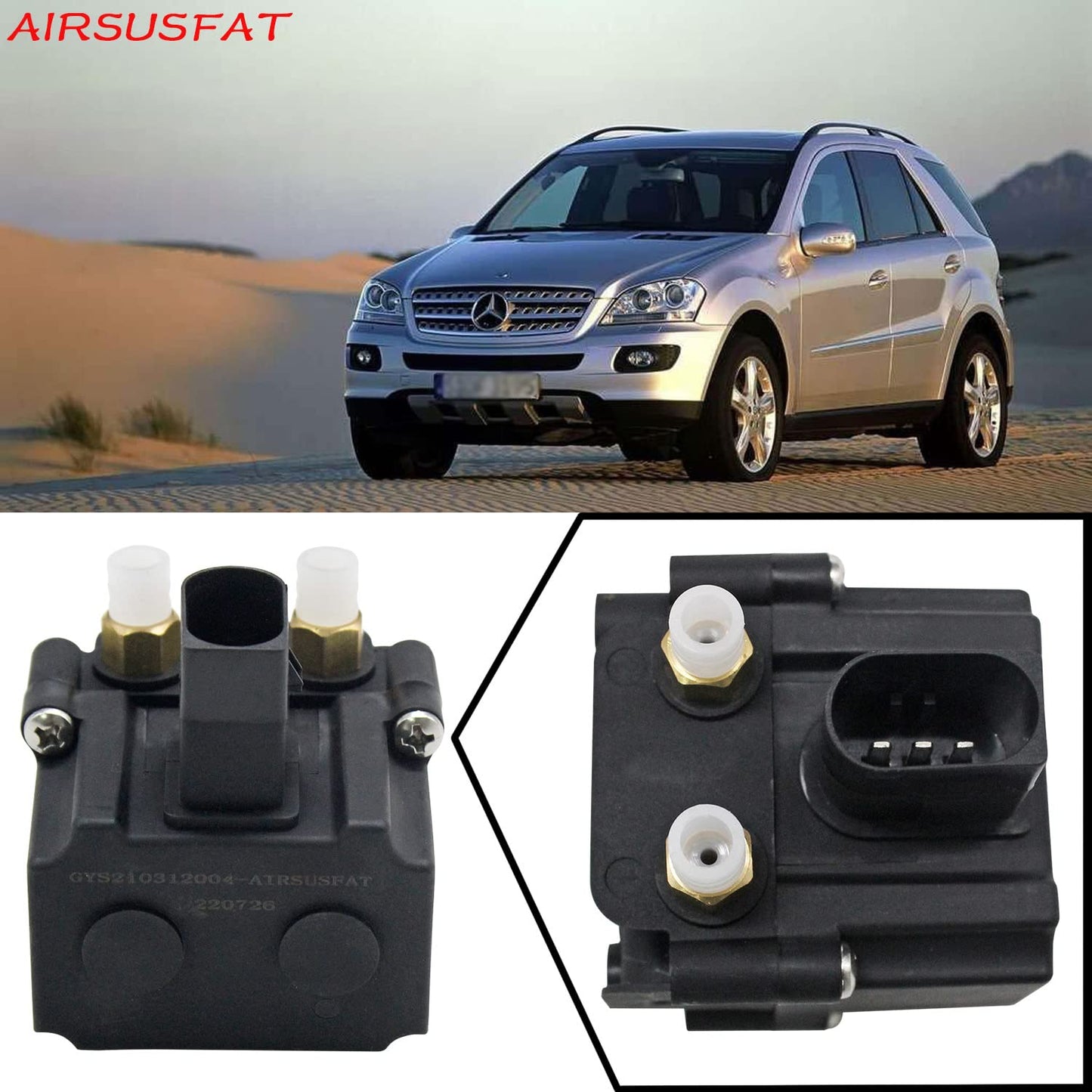 Airsusfat air suspension compressor valve block fits BMW F01 F02 F07 F11 X5 F15 X6 F16 air ride solenoid 37206789450 37206784137.