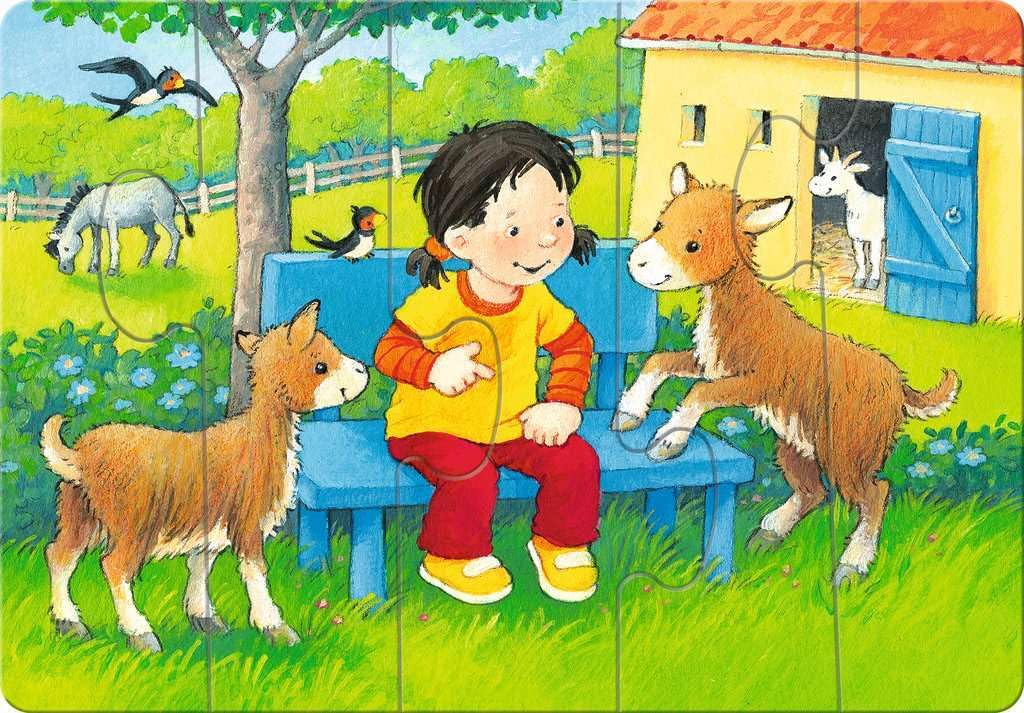 Ravensburger ministeps 4169 My Very First Puzzle: Petting Zoo - 4 first puzzles with 2-5 pieces, toy for 18 months +