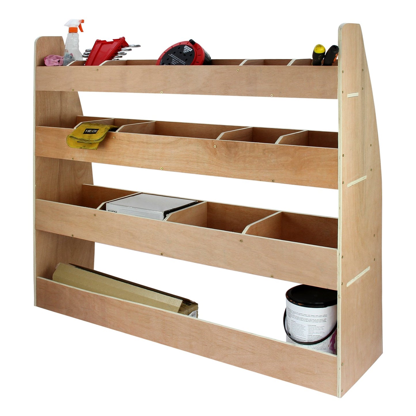Monster Racking VW Caddy Transporter vehicle racking vehicle shelves vehicle conversion van car rack shelving system workshop trolley 22cm H x 122.5cm W x 30cm D