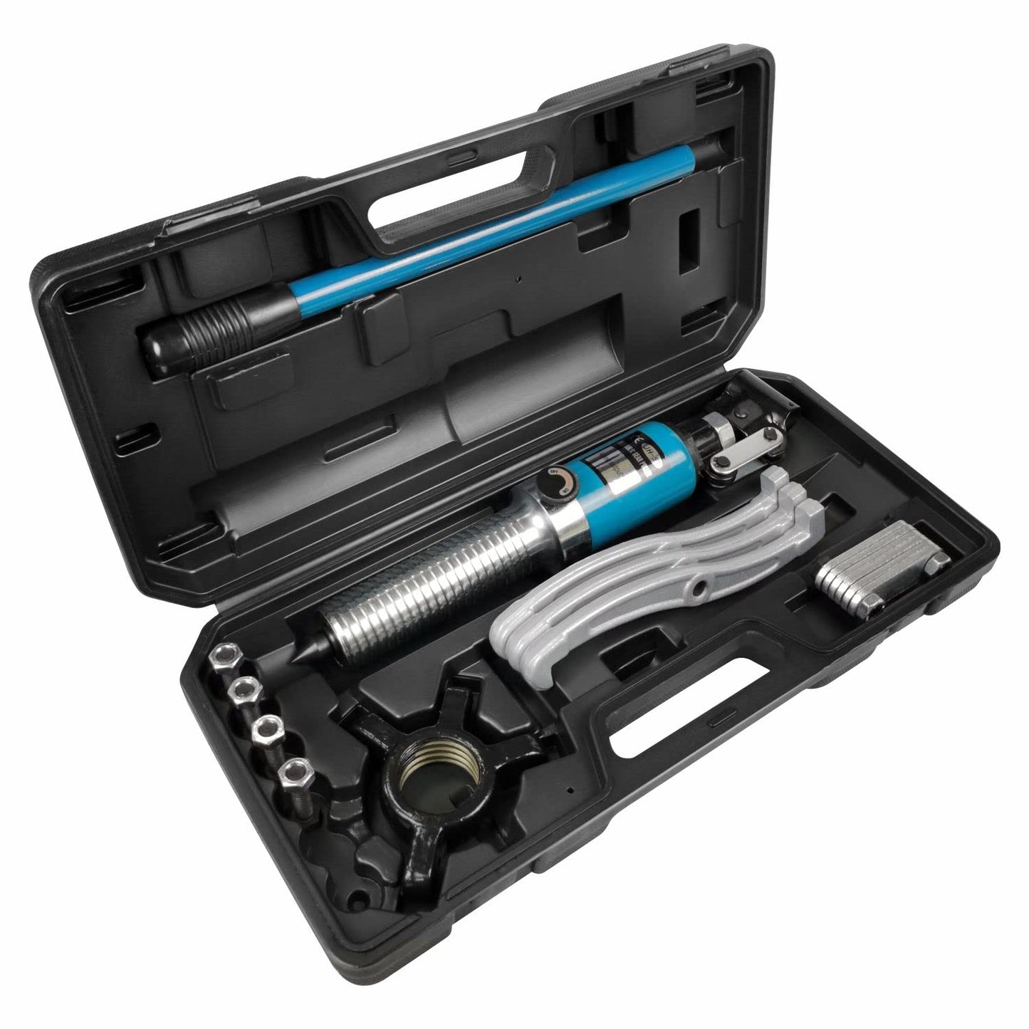 AMZCNC Hydraulic Bearing Puller Integral 10T Hydraulic Puller Kit Crankshaft Pulley Puller Suitable for Hubs/Flanges/Gears/Bearings (10 Ton Pulling Force)