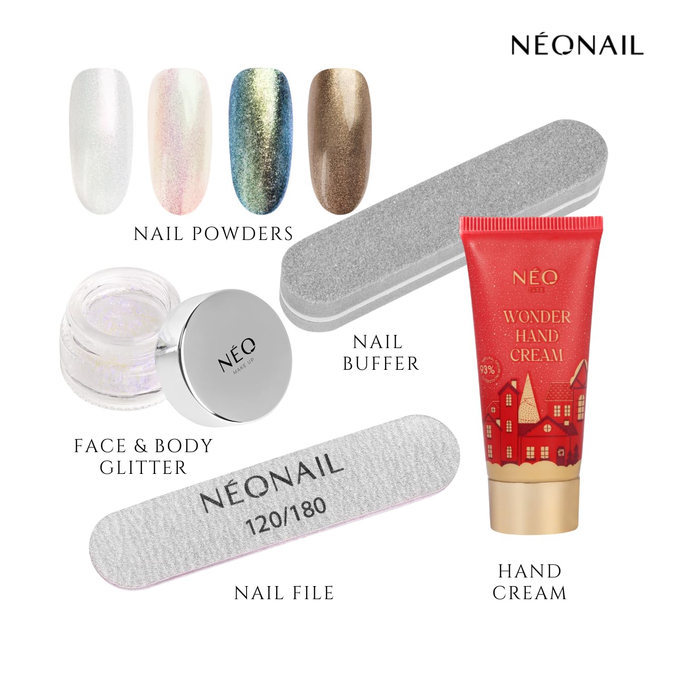 NEONAIL Advent Calendar 2024 Women - 24-piece Gift Set Women - Advent Calendar Girls - Beauty Christmas Calendar - Beauty Advent Calendar Cosmetics - UV Nail Polish - Christmas Wonderland