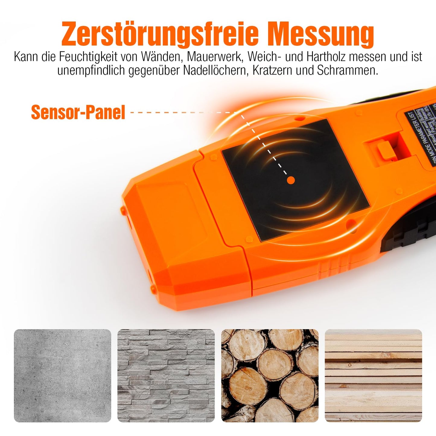 Moisture meter wall, moisture meter masonry 2 in 1 two pins & pinless moisture meter for wall and wood measuring device screed concrete plaster building materials basement walls