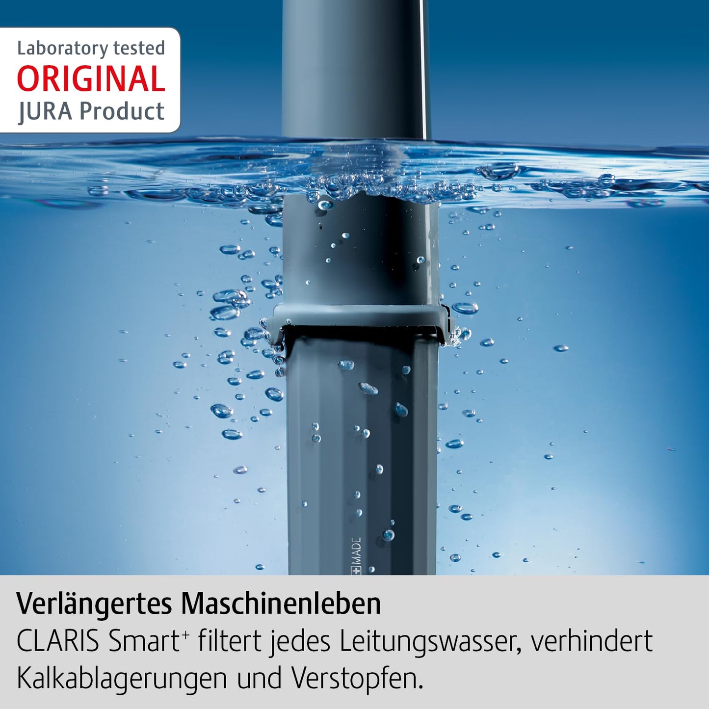 JURA original - CLARIS Smart+ Filter cartridge with automatic filter detection - TÜV-certified hygiene - 4-pack