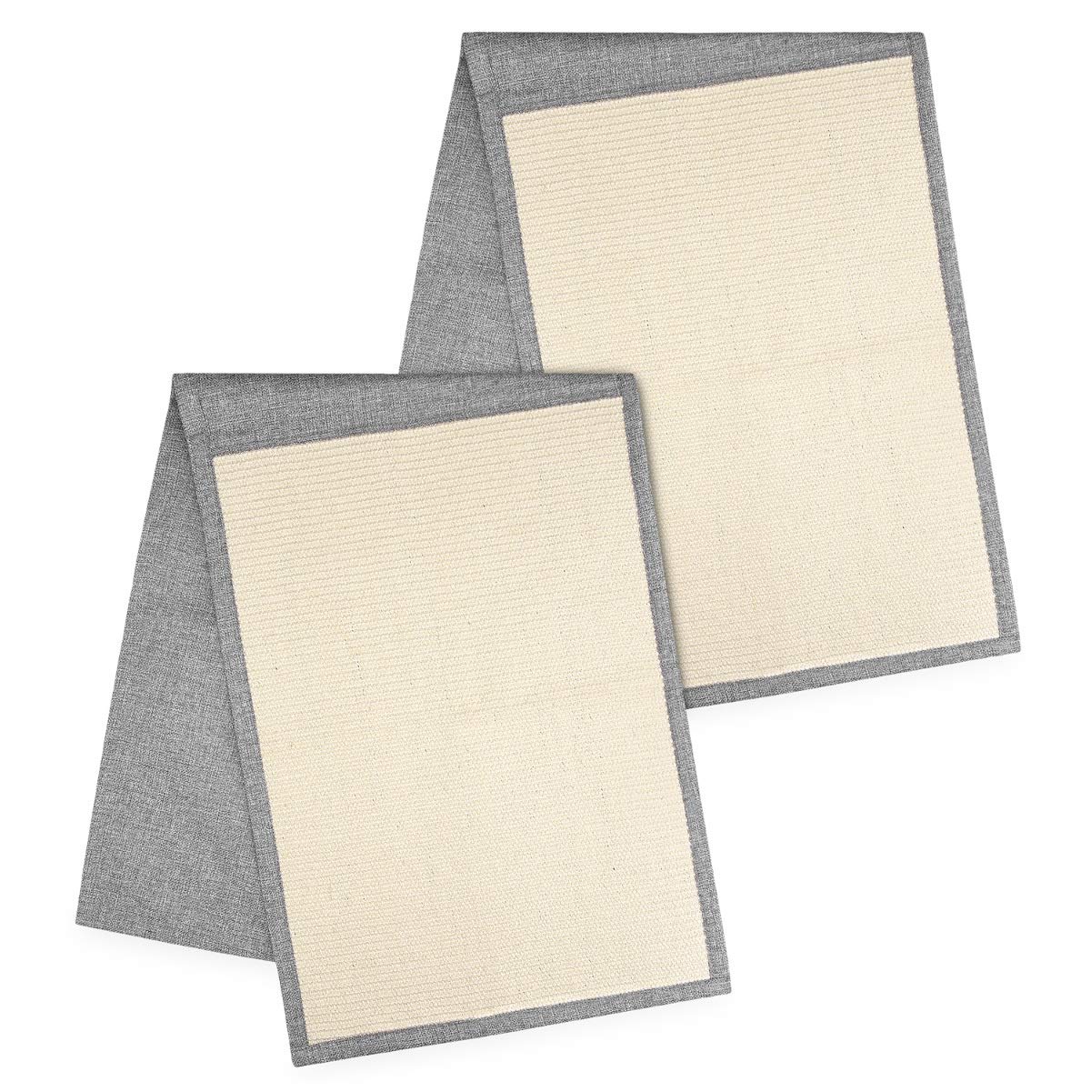 Navaris cat scratching mat scratch protection for sofa - sisal scratching carpet 130 x 45 cm for cat - couch cat scratching mat - also suitable for dogs.