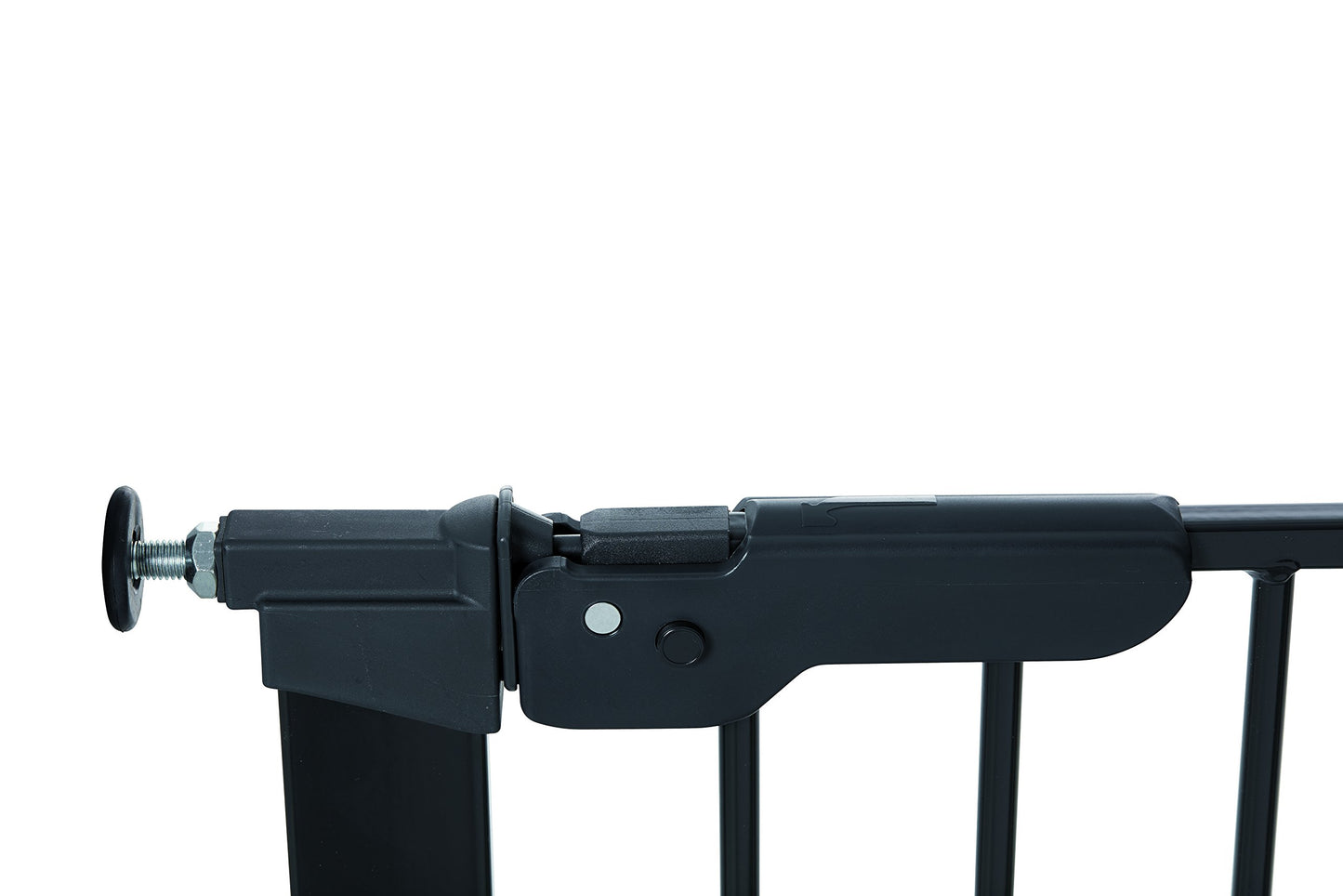 BabyDan Premier, extra wide pressure-mounted stair gate, 112-119.3 cm, door guard/barrier/baby gate/safety gate, metal, black, Made in Denmark (dog gate)