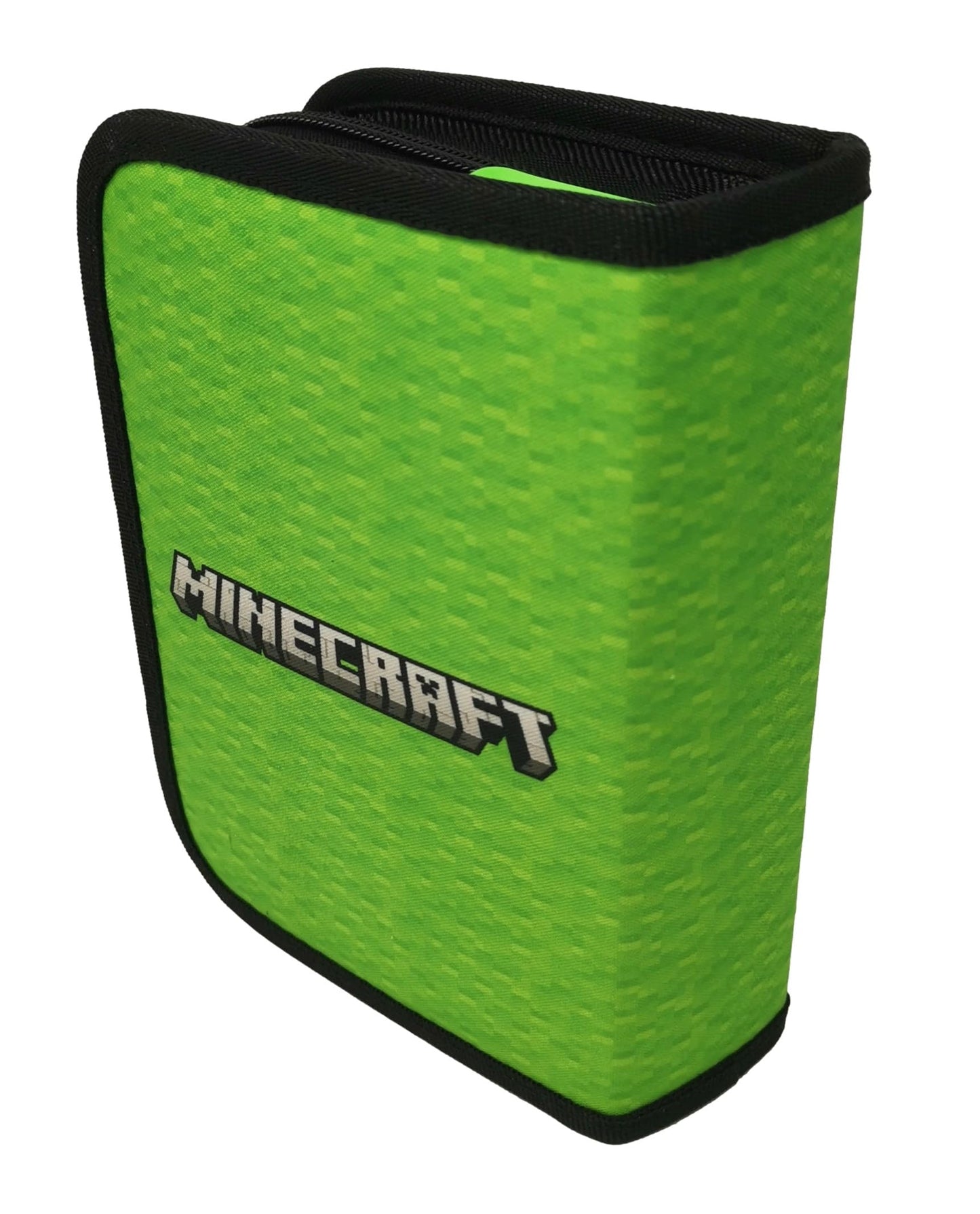 Minecraft pencil case for kids filled with stationery items. Great for school and organization. Available in Steve and Alex designs.