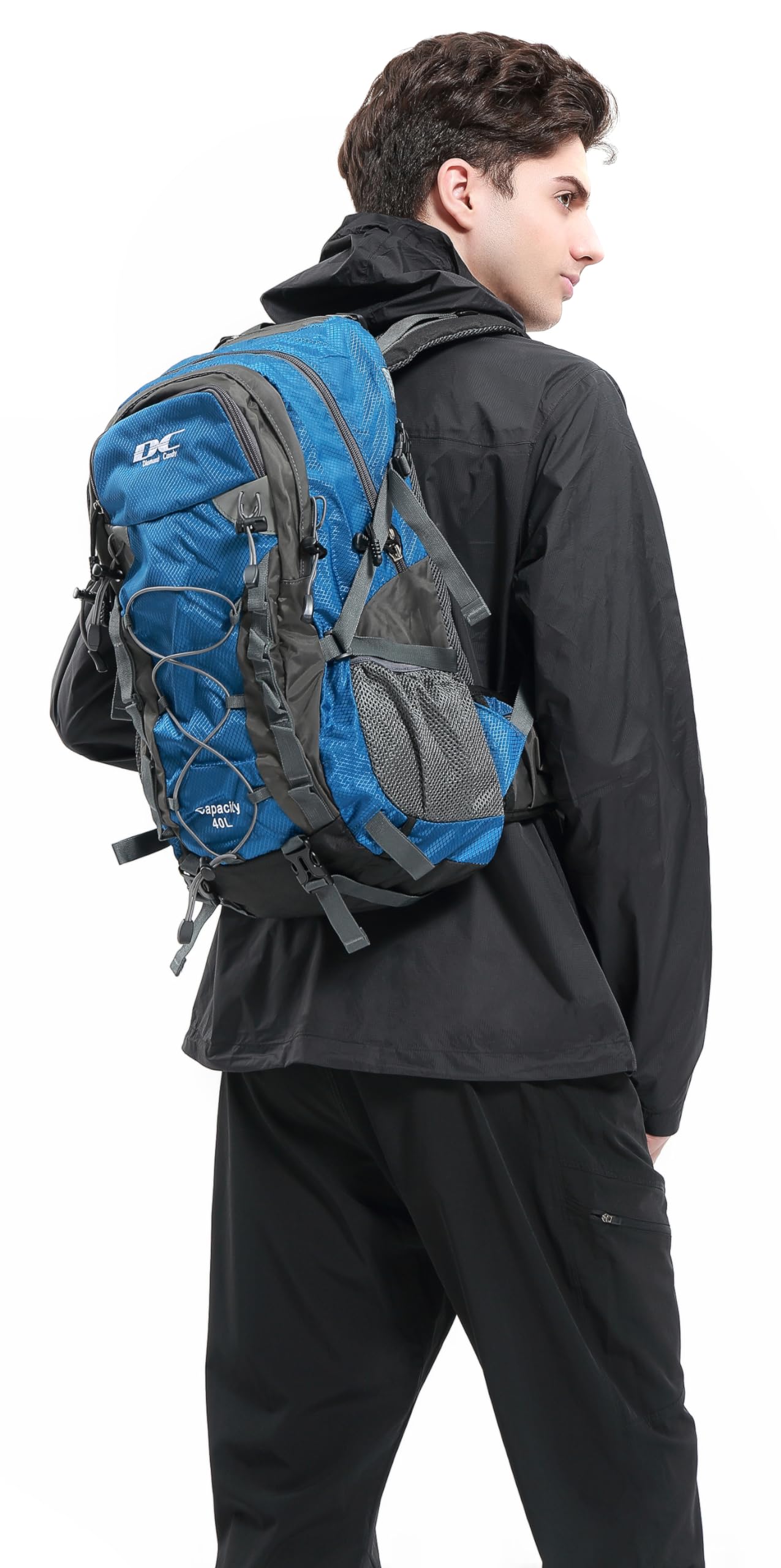 DCmount hiking backpack 40l men women waterproof travel backpack with rain cover