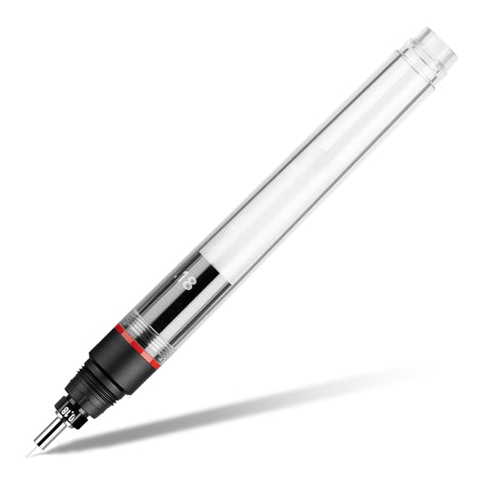 Aristo AR63018 MG1 PRO technical pen, line width 0.18 mm (chrome-plated drawing point for high precision and durability, consistent ink flow, easy to refill) transparent.