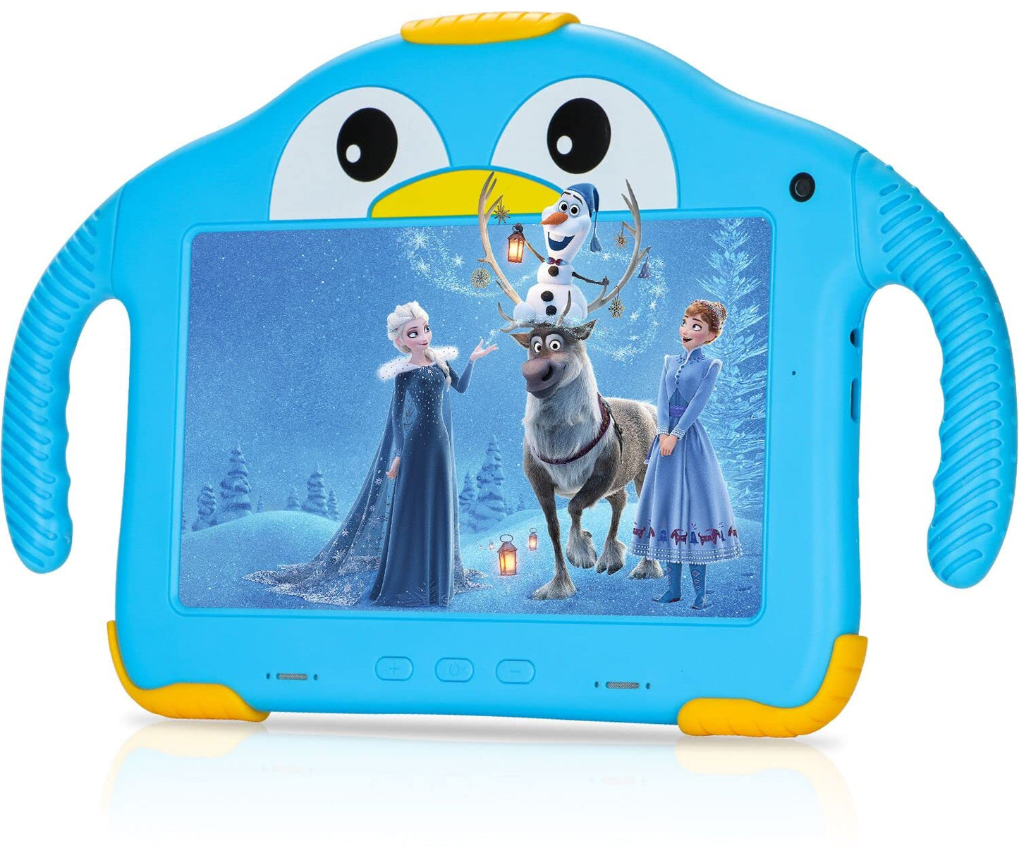 okulaku Kids Tablet 7 Inch Android Tablet for Kids Toddler 32GB Dual Camera Bluetooth Eye Protection Child Tablet from 3 with Child-Friendly Case Kids Tablet YouTube (Blue)