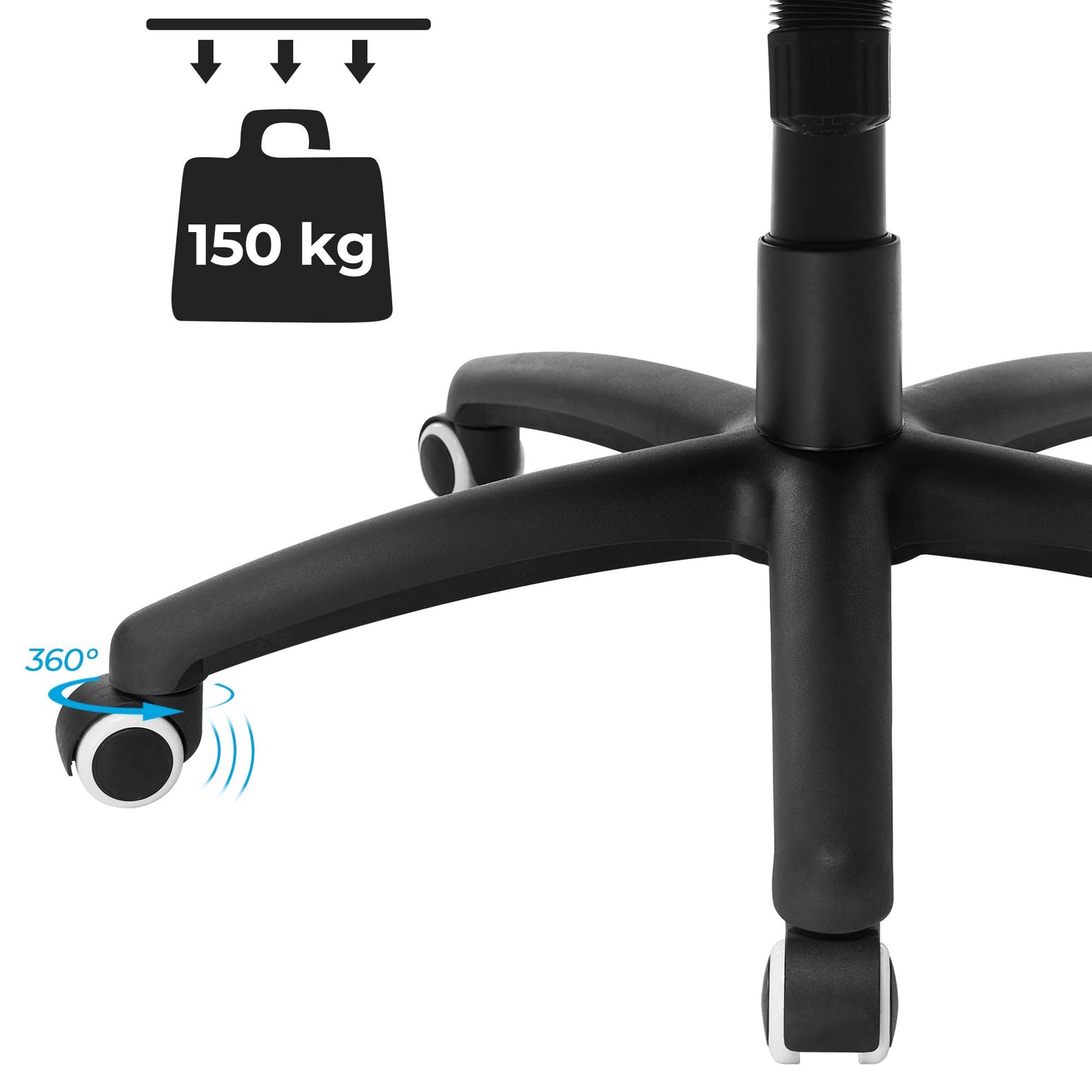 SONGMICS Racing Chair Office Chair Gaming Chair Executive Chair Swivel Chair PU, black, OBG62B