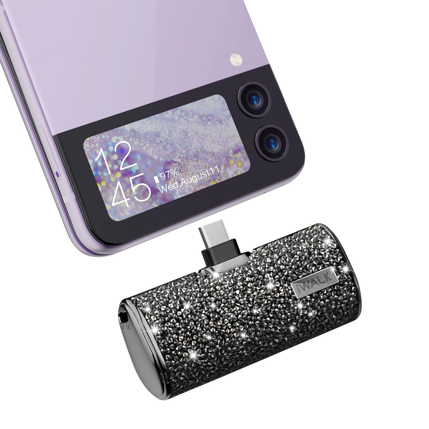 iWALK USB C Charger Powerbank 4500mAh, Small Portable Fast Charger, Compatible with iPhone 16/15, Samsung Galaxy Z Flip 5 Z/S24 S23 S22 S21/Note 21/20/10/9/8, Google Pixel 6 Pro/4, OnePlus