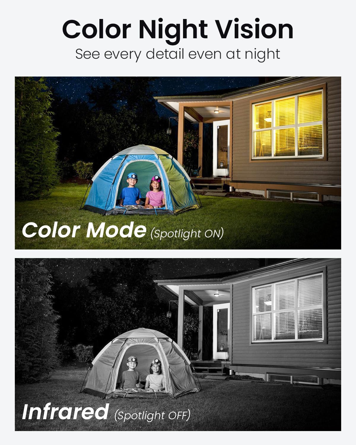 DEKCO 2K Outdoor WiFi Surveillance Camera, 350°/90° Rotatable WiFi Camera for Outdoor, 3MP WiFi Camera with Auto Tracking, 30m Color Night Vision, 2-Way Audio, IP66...