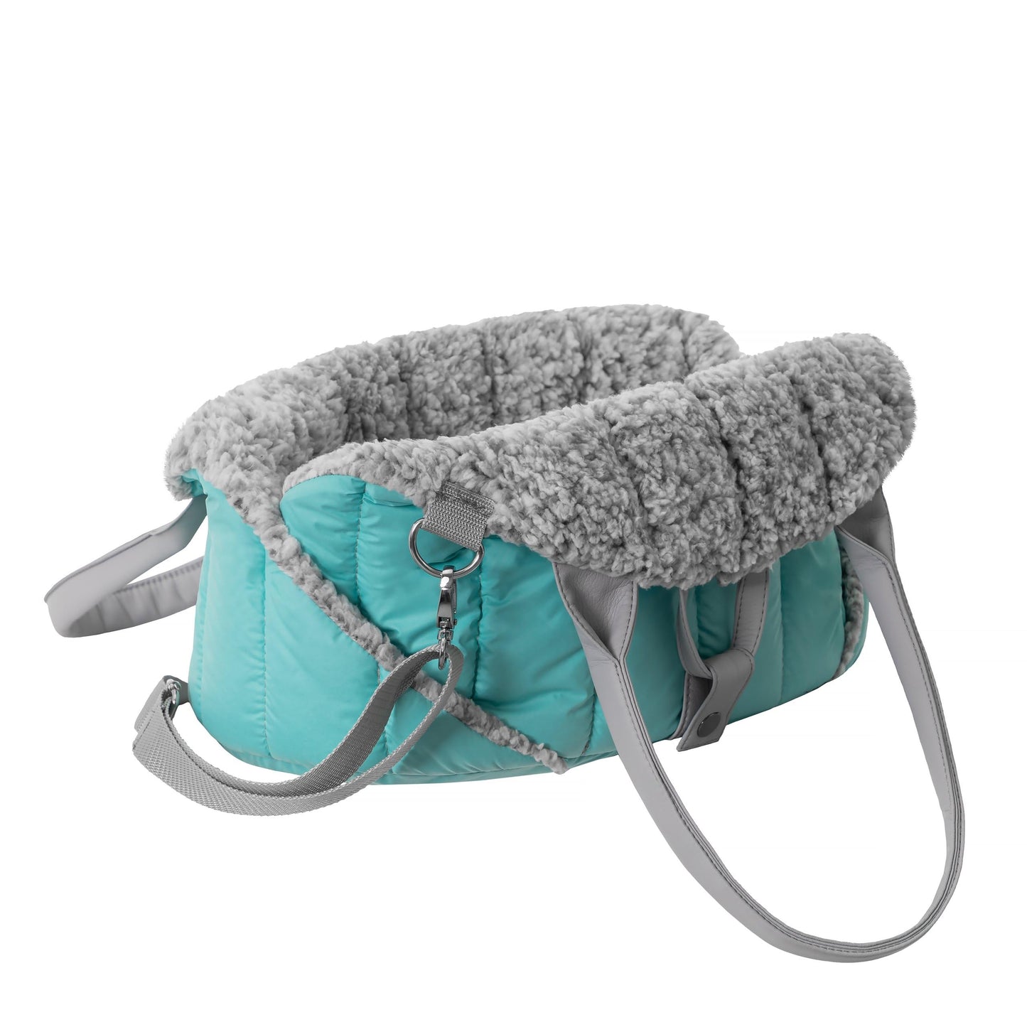 Dog bag, baby sling, pet carrier, adjustable height, dog accessories, travel crate, transport bag, turquoise, 47x29x32 cm.