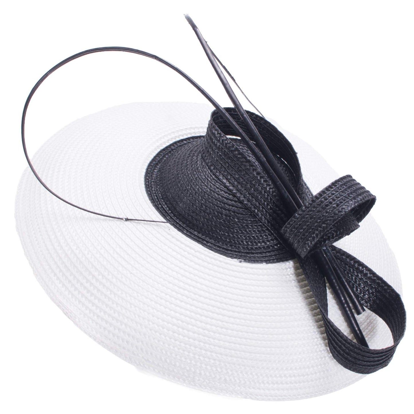 Lawliet Fascinator for women, for weddings, church races, headpiece, T427, white, one size
