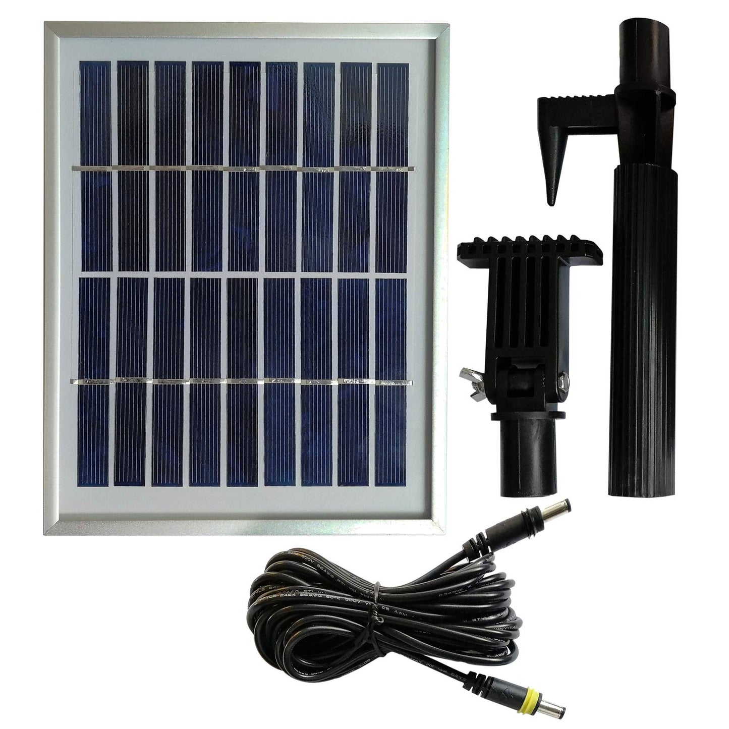 Solar garden fountain stream spring II with LED light/hybrid system, 230V decorative fountain bird bath waterfall garden light pond pump - fountain water feature for garden, pond, pond.