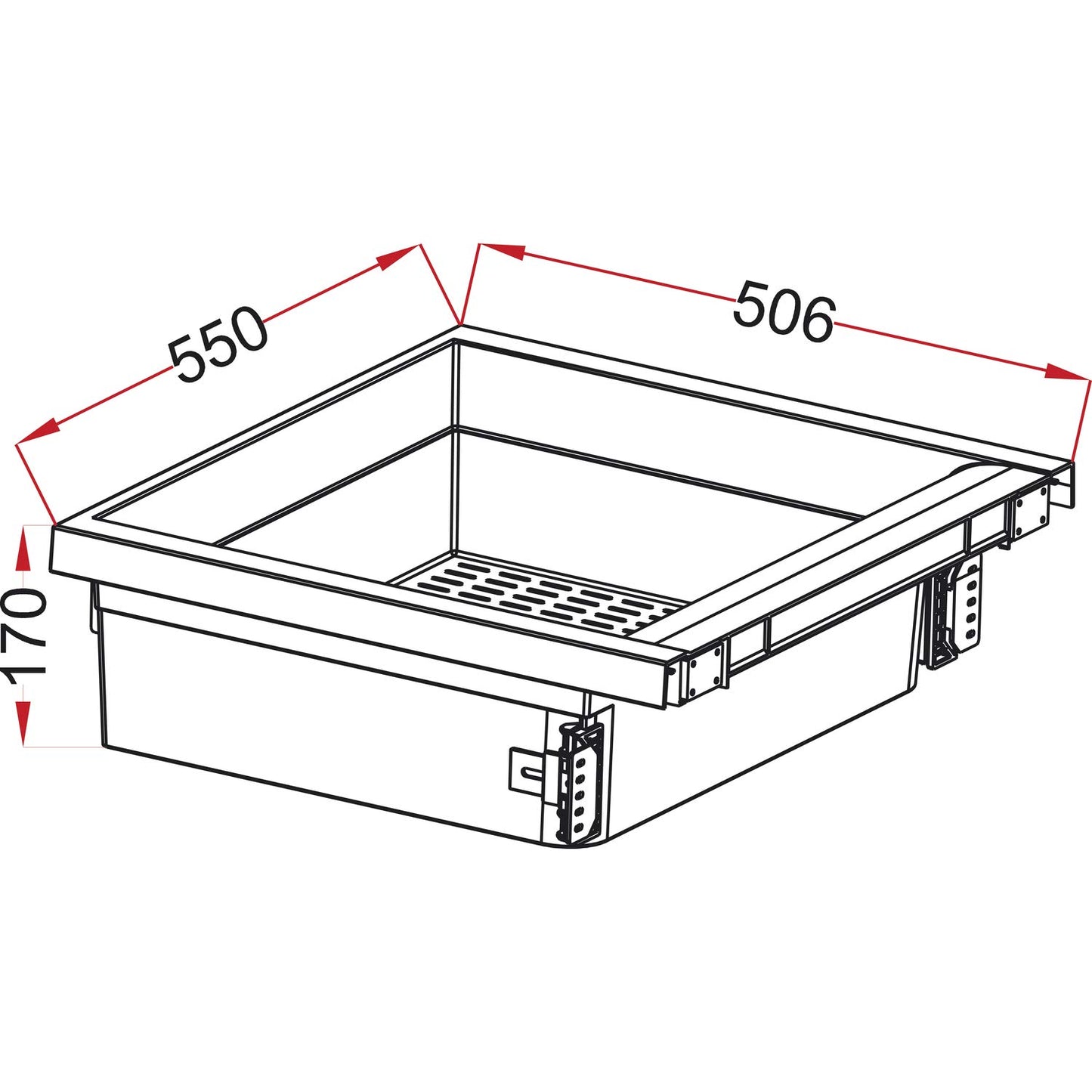 Kitchen base cabinet stove base drawer drawer for built-in oven 60cm 4-piece.