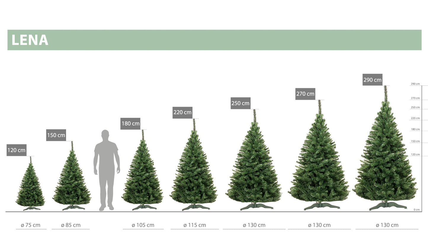 Artificial Christmas tree 180 cm green fir tree Christmas tree fir fake Christmas decoration DecoKing Lena