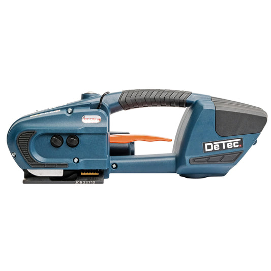 DeTec. DT-UM19 Battery-powered strapping tool for plastic straps (PE and PP) Strapping device Strapping machine Manual strapper Band tensioner Hand tool incl. 2x Li-Ion BATTERY | Strapping tensioner