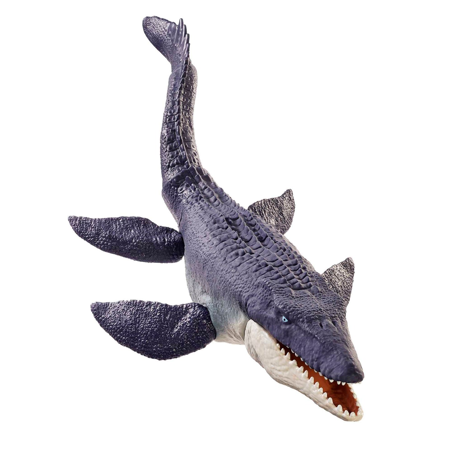 Jurassic World HNJ57 - Dominion Mosasaurus dinosaur action figure, 70 cm tall with movable joints, physical & digital play, dinosaur toy for children ages 4 and up.