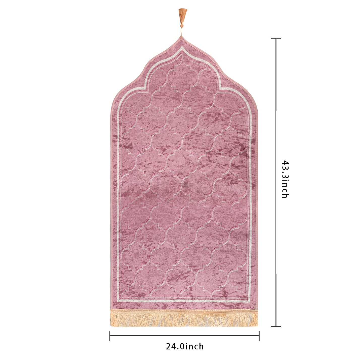 YJZQ Muslim Prayer Rug Islamic Turkish Prayer Mat Portable Foldable Prayer Rug Soft Prayer Mat for Muslim Prayers (110cm*60cm) Islamic Gift for Women Children