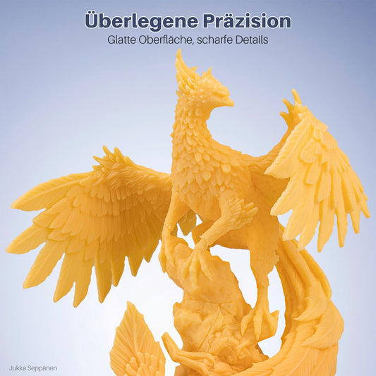 ELEGOO Upgraded 405nm Water Washable Resin 2.0, Water Washable 3D Printer Rapid Resin with Less Shrinkage and Higher Precision for LCD/DLP/SLA 3D Printers Yellow 1000g