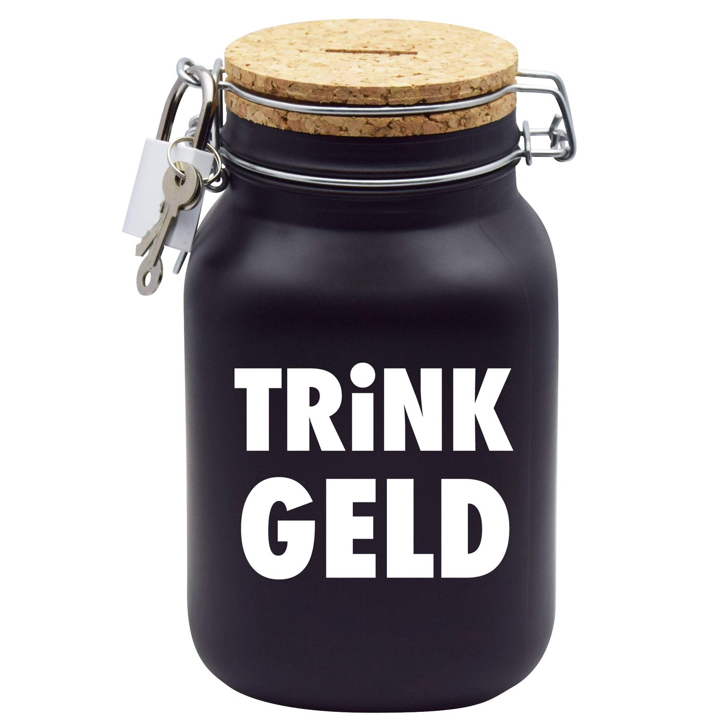 Piggy Bank Tip Money Gift Idea Black XL