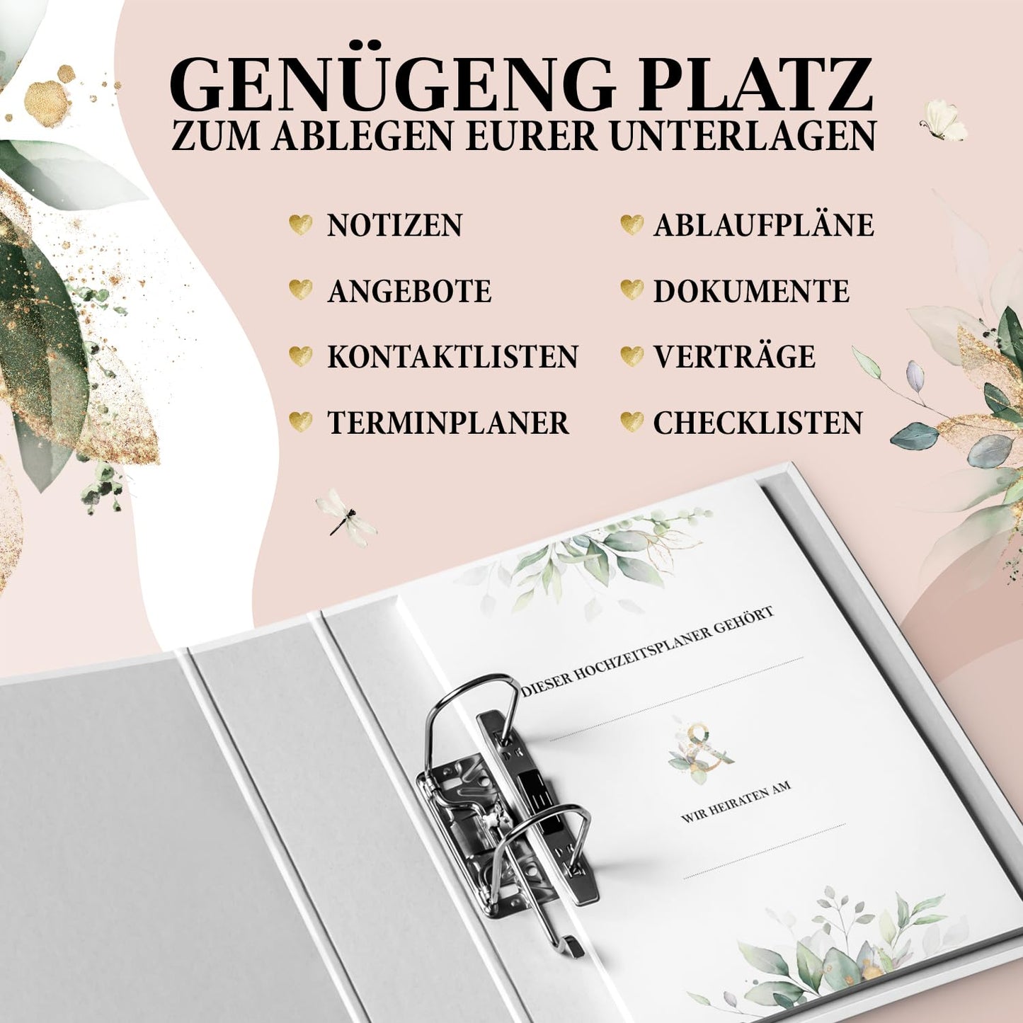 My wedding planner - Wedding Planner with checklists & planning aids on over 236 pages - Practical A4 wedding planner - Wedding folder including bonus material - Perfect engagement gift