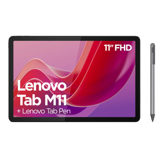 Lenovo Tab M11 Tablet | 11" WUXGA Touch Display | MediaTek G88 | 4GB RAM | 128GB eMMC 5.1 | Android 14 | Grey | includes Pen
