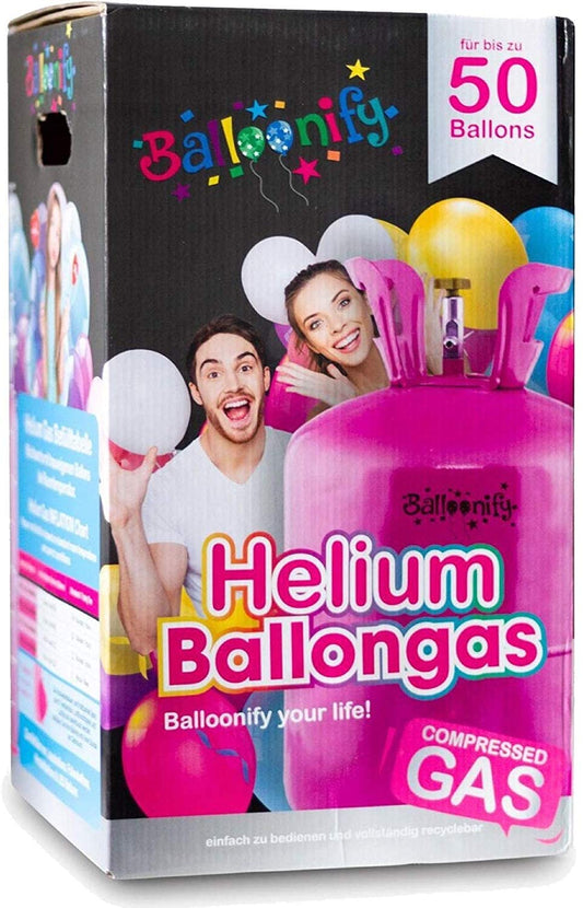 Balloonify helium tank for approximately 50 balloons foil balloons balloon gas 400 liters (0.40 m³) helium balloon gas