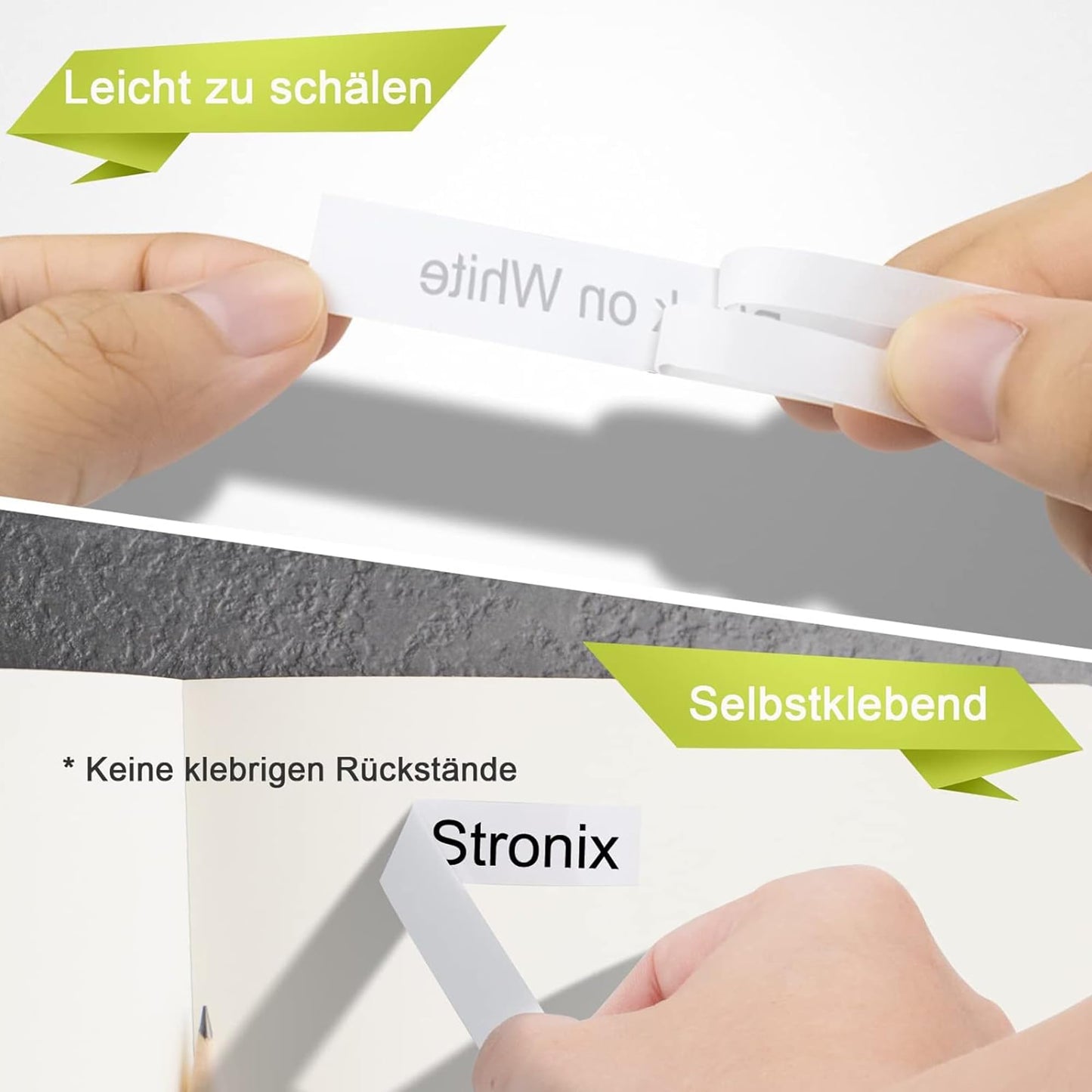 20x STRONIX Compatible Brother P-Touch TZe-241 TZe Label Tape TZ-241 Ub-241 Cassette 18mm Black on White for Brother Label Maker Brother Ptouch Cube Plus PT-D400 PT-D400VP PT-D600VP