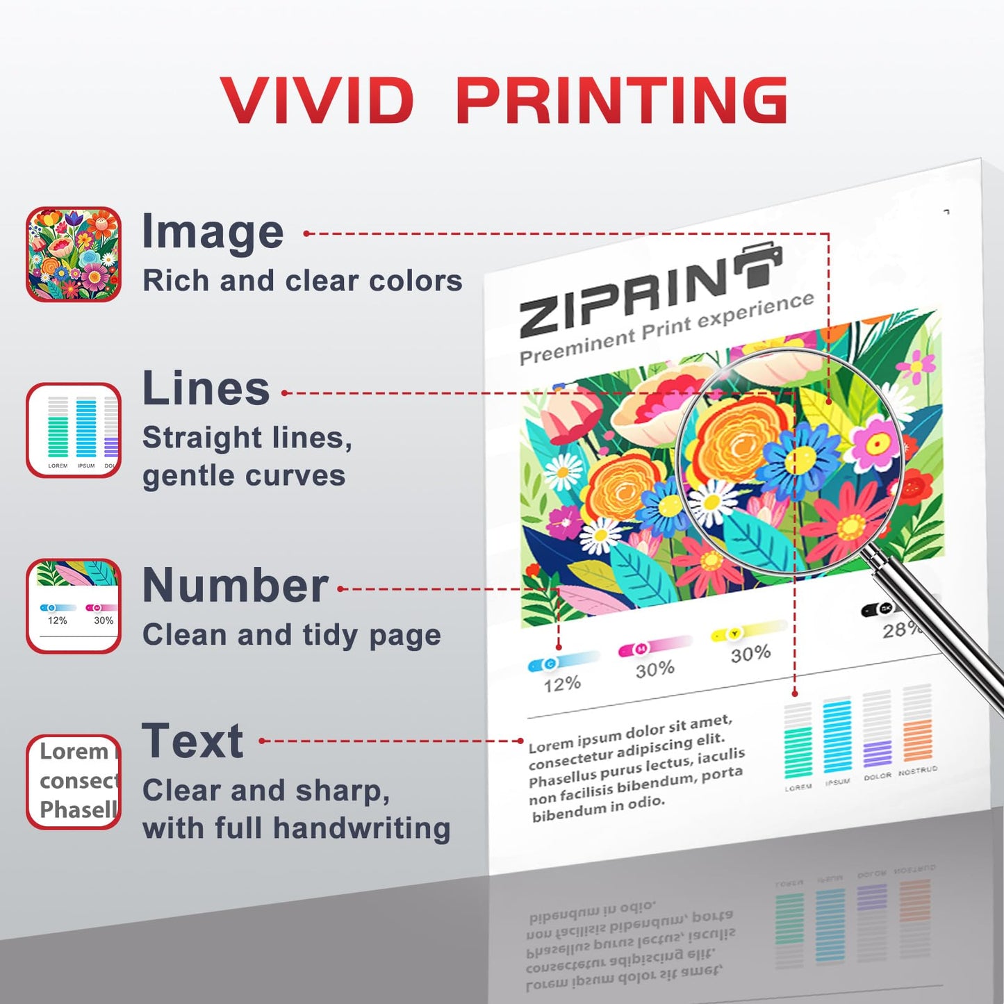 ZIPRINT 540 541 XL Printer Ink Cartridges Compatible with Canon Printer Cartridges 540 541 PG-540 XL CL-541 for Canon Pixma TS5150 MG3650 MG3650s MG4250 MG3150 MG3250 MX475 TS5151 (2-Pack)
