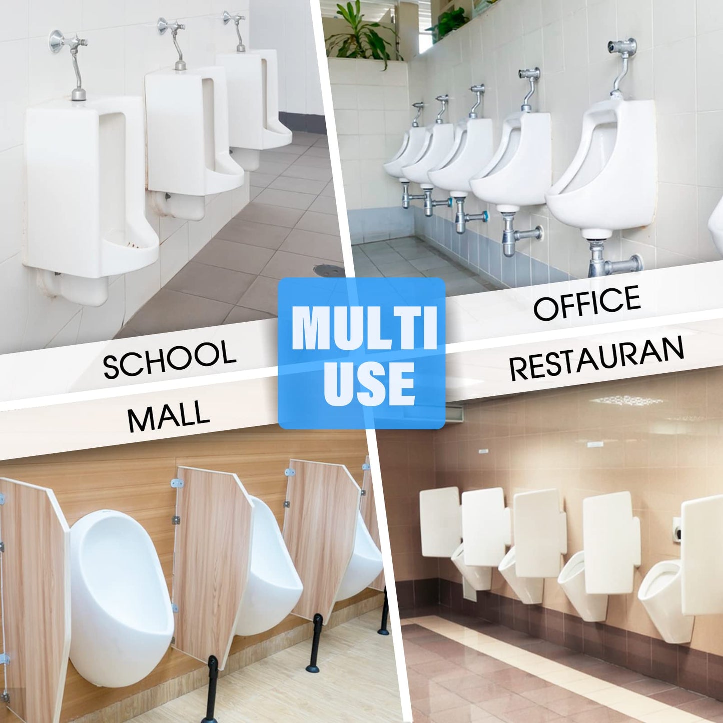 36 pieces of urinal screens with scent, urinal screen splash guard air freshener individually packaged for toilet guest bathrooms public restrooms urinal - 12 pcs sea breeze, 12 pcs lemon, 12 pcs orange.