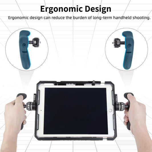 Nitze side handle kit with ARRI rosette, Rotatable lightweight side handle for left or right hand, for mobile video rig, compatible with Smallrig Nitze smartphone, iPad, and monitor cage - PA32A