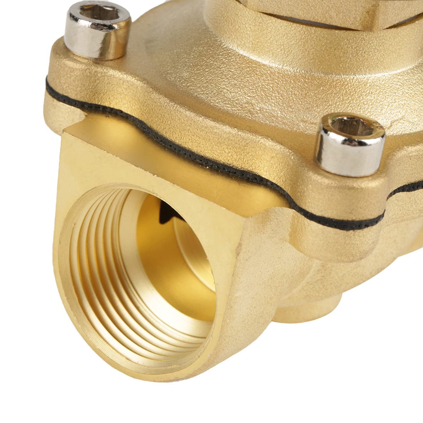 3/4" DC 12V Brass Solenoid Valve Normally Open Electric Solenoid Valve made of brass for water, air, gas.