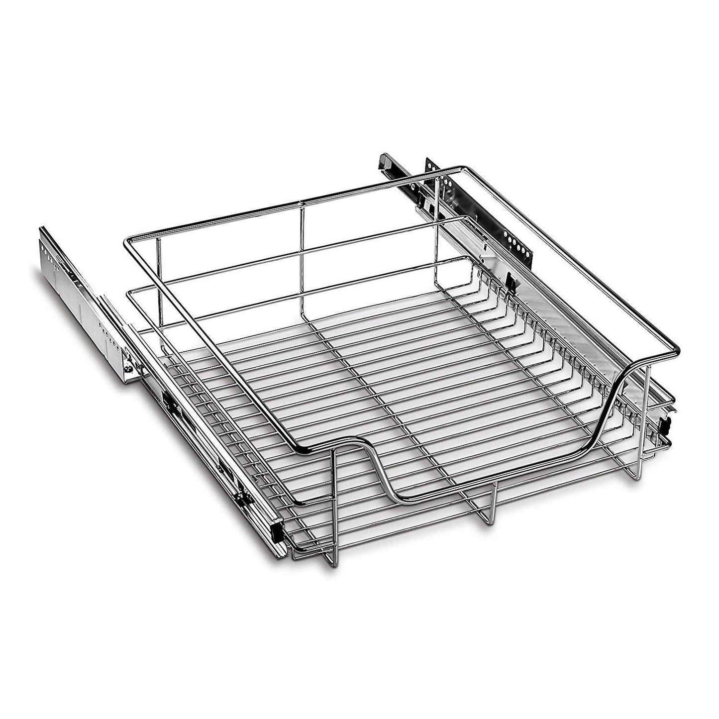 SOTECH 50 cm telescopic drawer SoftClose full extension ball bearing slide 20 kg load capacity polished chrome kitchen drawer cabinet pull-out