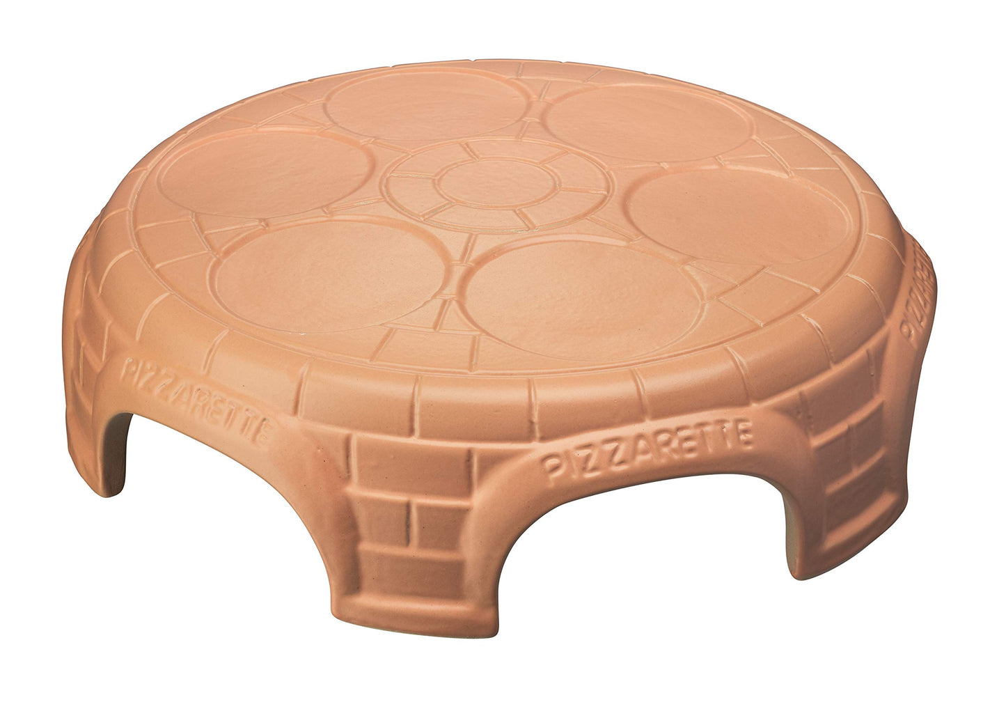 Emerio Pizza oven, PIZZARETTE the Original, handmade terracotta dome, patented design, for mini pizzas, genuine family fun for 6 people, PO-115848.1, terracotta dome.