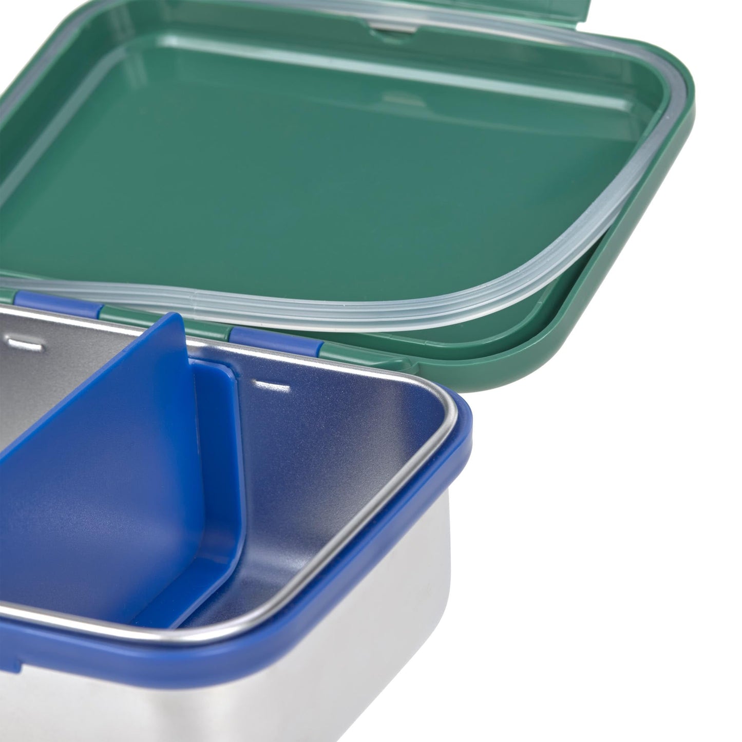 CASUAL Kids Stainless Steel Lunchbox Sustainable Eco-Friendly Preschool School Lunch Box Stainless Steel Little Gang Rainbow Green
