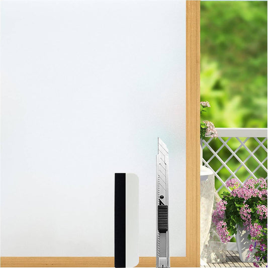 Antrect window film self-adhesive 70x400cm opaque window film from the outside, frosted glass adhesive window film privacy screen