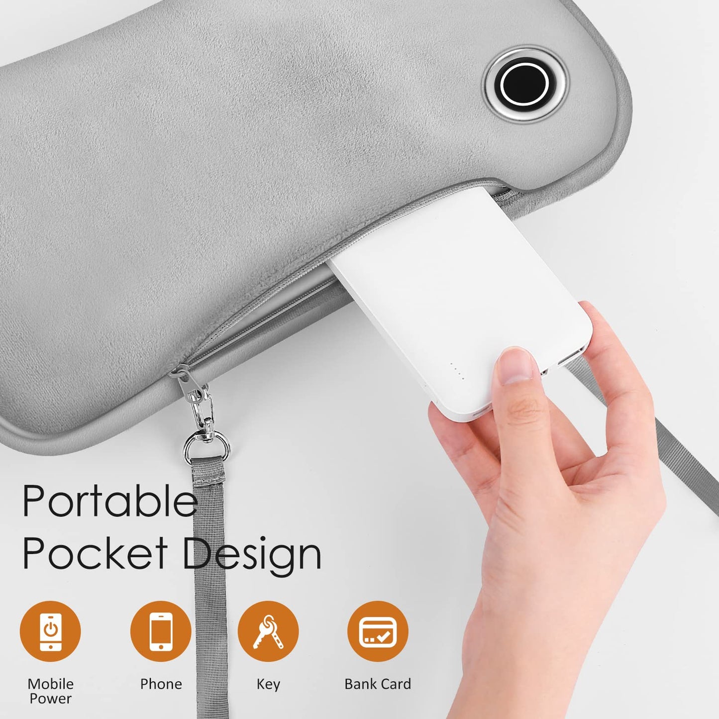 Heated gloves with soft plush lining and 3 heat settings, Electric for women, Camping Includes 10000mAh power bank.