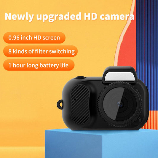 Sxhlseller Small Digital Camera - 0.96 Inch Screen FHD 1080P 30fps Video Camera with Hanging Chain, Rechargeable Keychain Camera for Kids Students Girls
