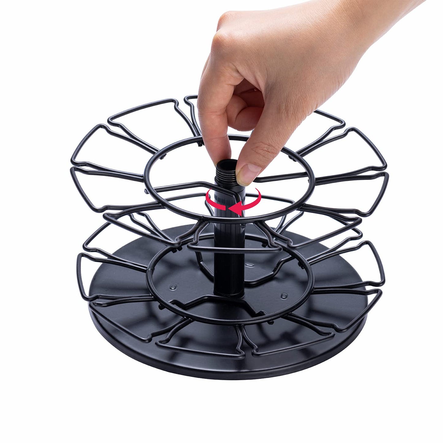 Flagship coffee capsule holder carousel 3 floors for Dolce Gusto capsule holder metal DIY install small for Nescafe Dolce Gusto (30 capsules)