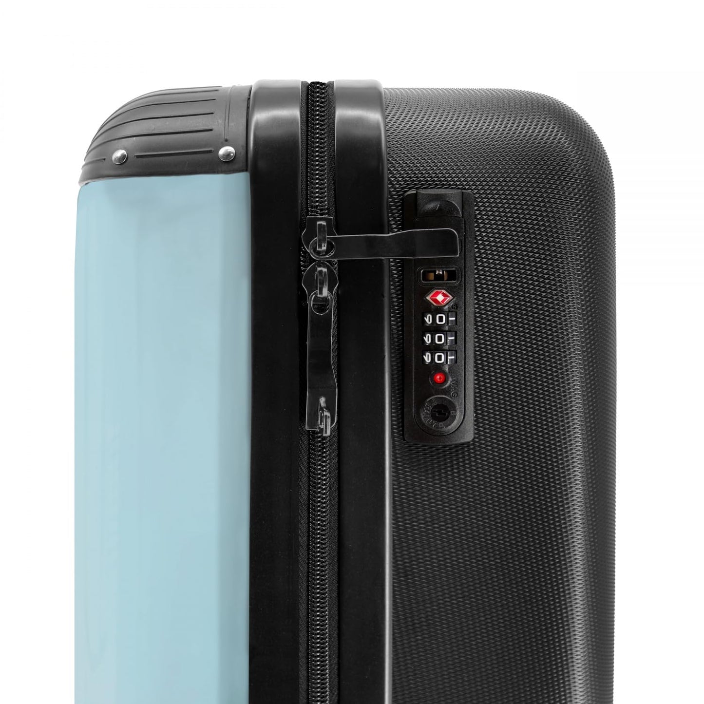 NoBoringSuitcases.com® Kids' trolley boys carry-on mini suitcase Monster Truck - Flames - Blue - 55x35x20cm