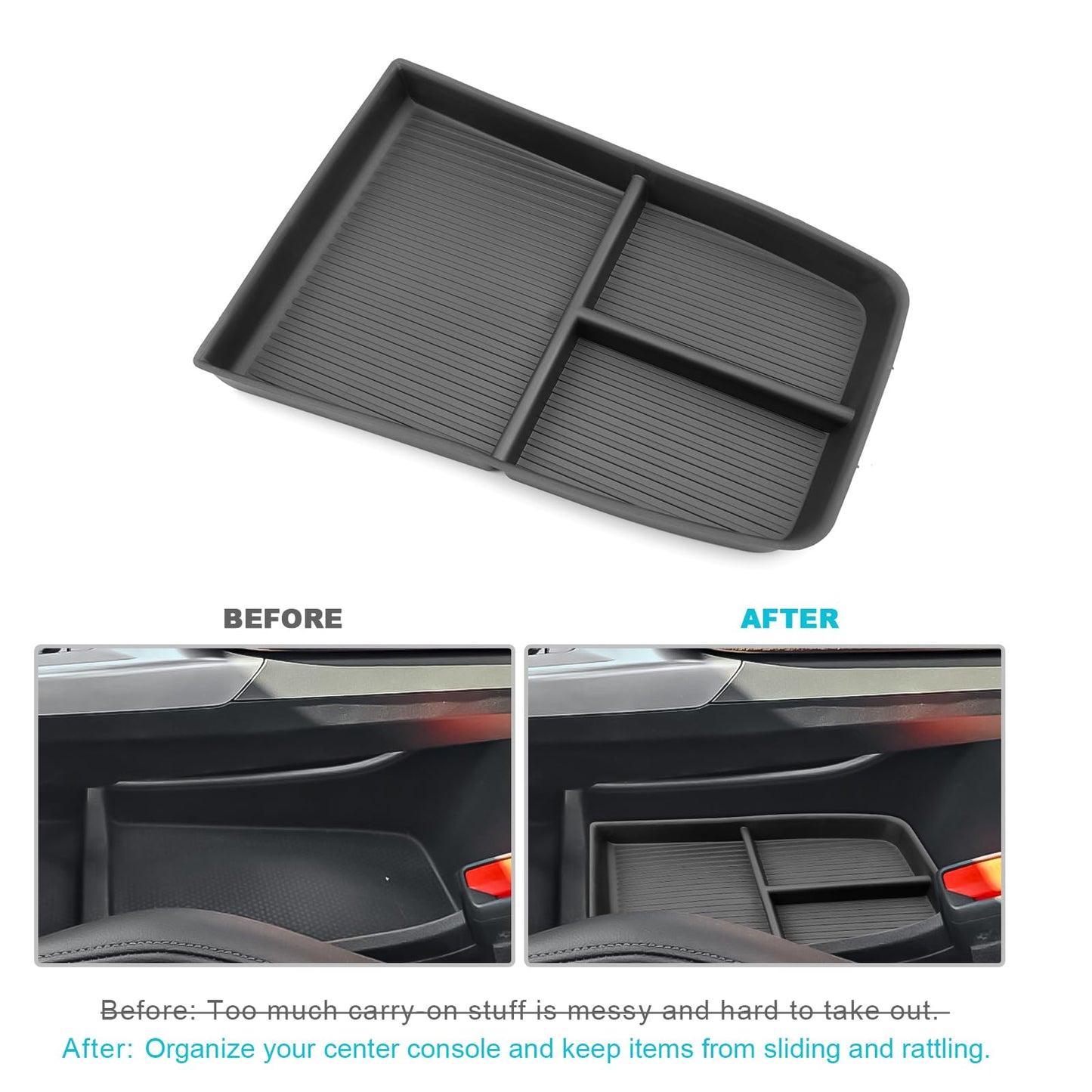 CDEFG Compatible with BMW X1 iX1 U11 2022-2025 Center Console Organizer Storage Box X1 iX1 U11 Glove Compartment Bottom Center Armrest X1 iX1 2025 Accessories (Center Console)
