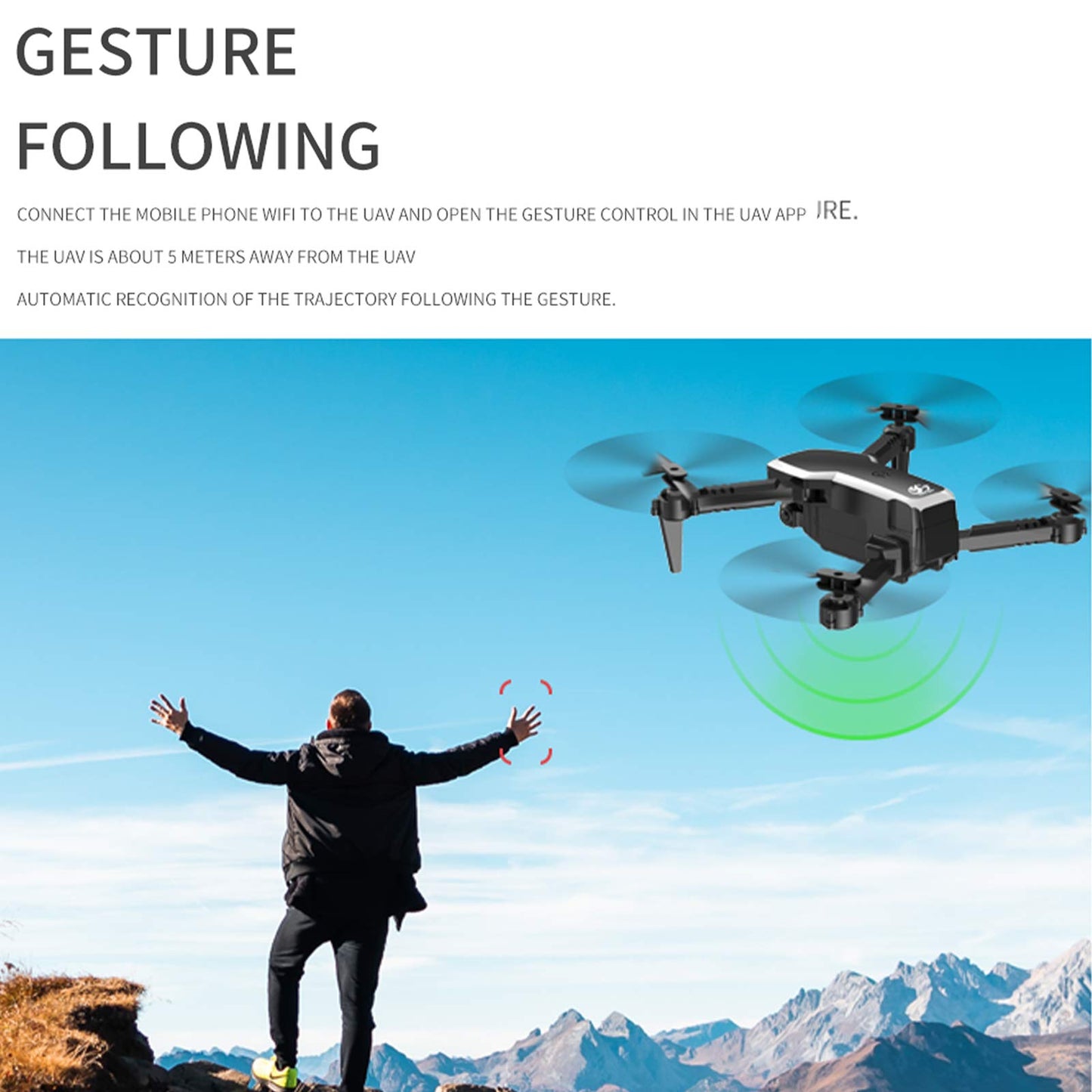 PRO RC Drone with Camera 4K Mini Drone Dual Camera Foldable Quadcopter with Flight Path Function Headless Mode 3D Flight Auto Hover One Key Start Landing One Key Return for Kids